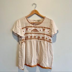 Roolee Embroidered babydoll tunic